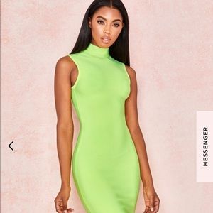 House Of CB - FLAVIA Neon Lime Dress